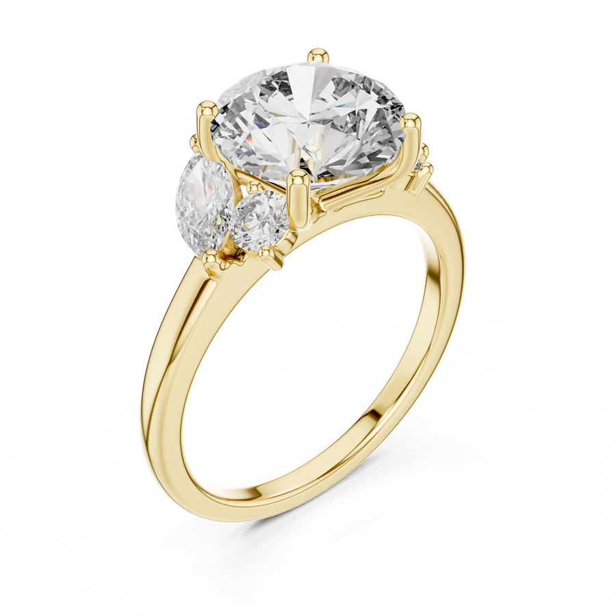 Elarvienne 9.4 mm Diamond Ring