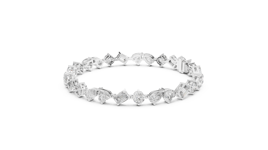 Aurevane 6.5 Inch  Diamond Bracelet