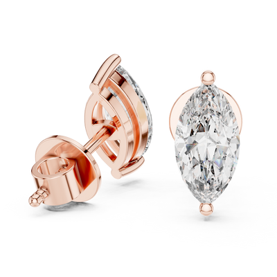 Isadora 9 × 4.5 mm Marquise Diamond Earrings