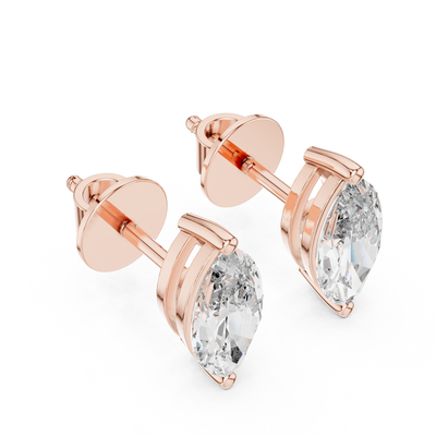 Isadora 9 × 4.5 mm Marquise Diamond Earrings