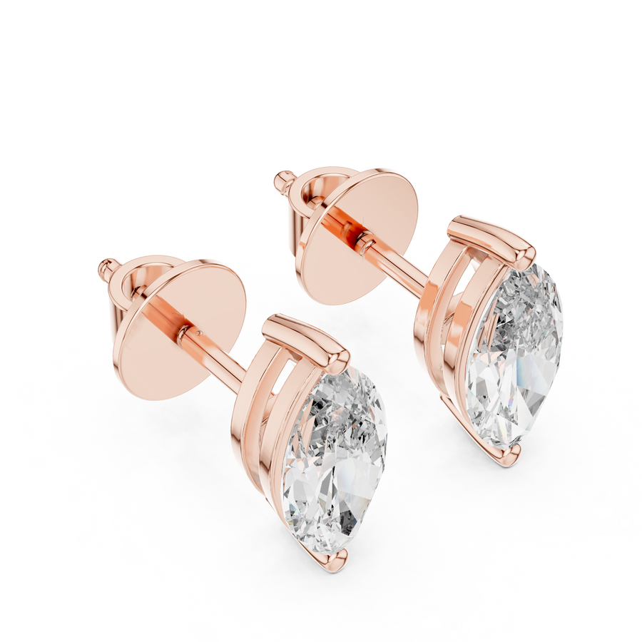 Isadora 9 × 4.5 mm Marquise Diamond Earrings