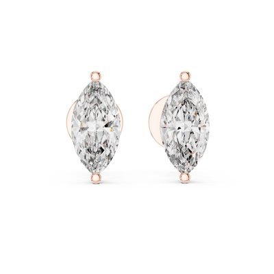 Isadora 9 × 4.5 mm Marquise Diamond Earrings