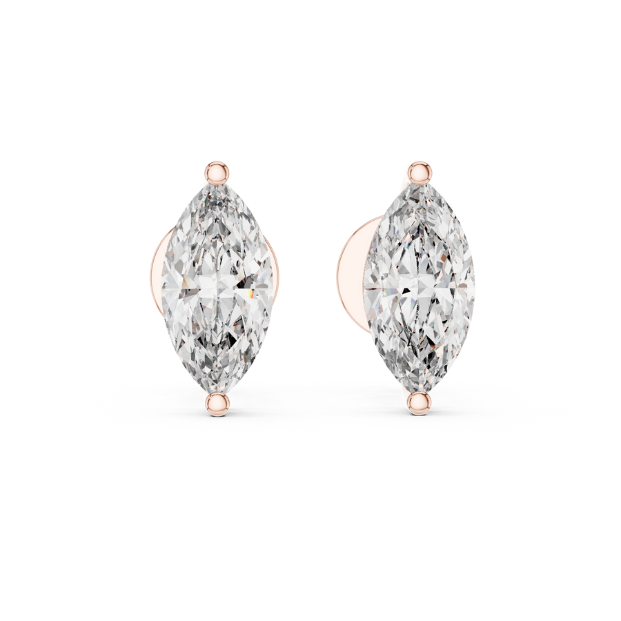 Isadora 9 × 4.5 mm Marquise Diamond Earrings