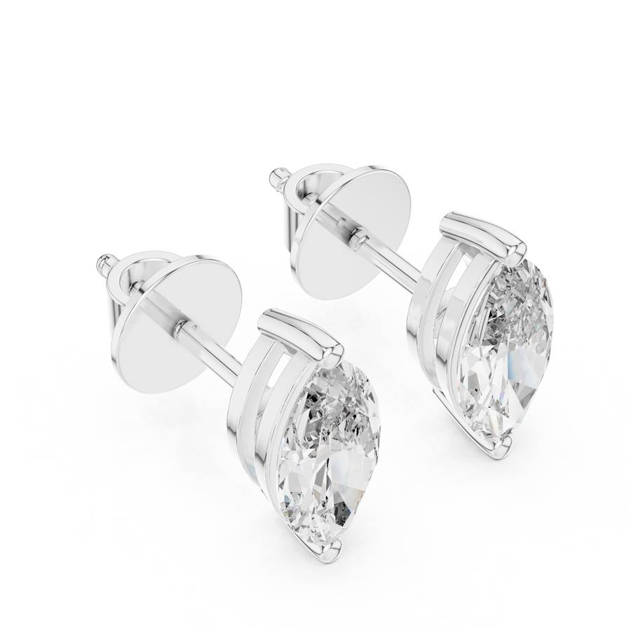 Isadora 9 × 4.5 mm Marquise Diamond Earrings