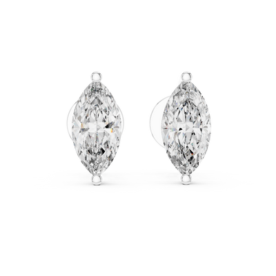 Isadora 9 × 4.5 mm Marquise Diamond Earrings