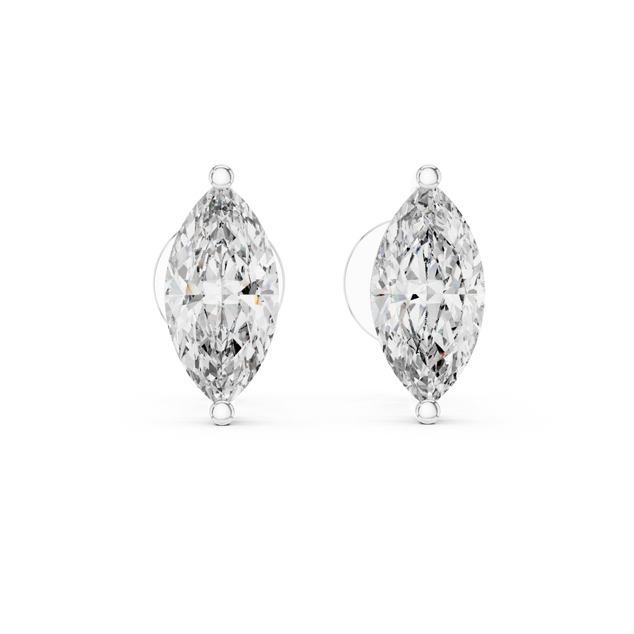 Isadora 9 × 4.5 mm Marquise Diamond Earrings