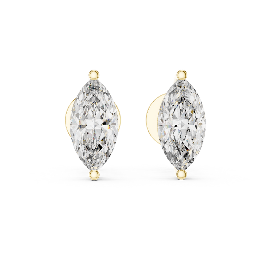 Isadora 9 × 4.5 mm Marquise Diamond Earrings