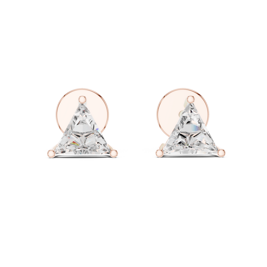 Elowen 6 mm Triangle Diamond Earrings