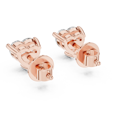 Isolde 6 mm Heart Diamond Earrings