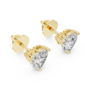 Isolde 6 mm Heart Diamond Earrings