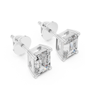 Valencia 7.5 × 5.5 mm Emerald-Cut Diamond Earrings