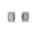 Valencia 7.5 × 5.5 mm Emerald-Cut Diamond Earrings