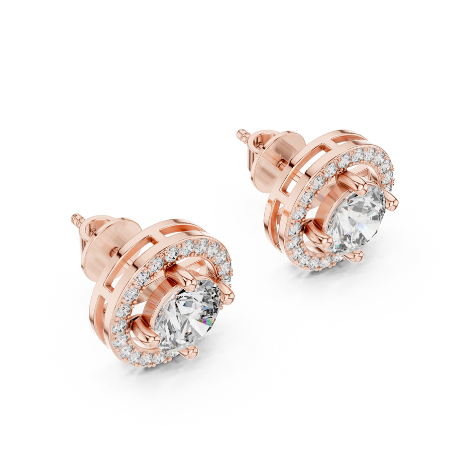 Serena 6.5 mm Diamond Earrings
