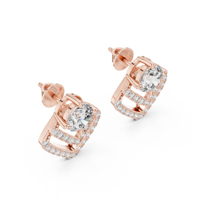 Amara 7 mm Diamond Earrings