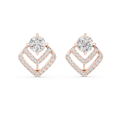 Amara 7 mm Diamond Earrings