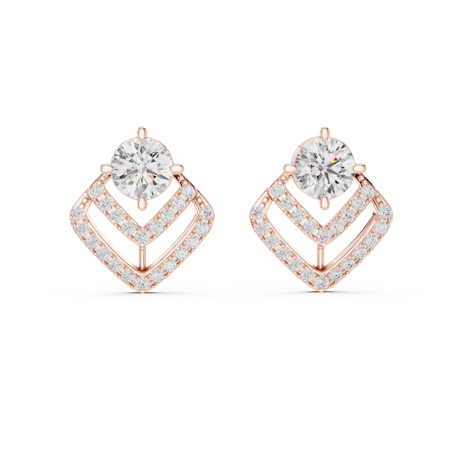 Amara 7 mm Diamond Earrings