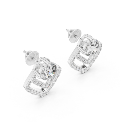 Amara 7 mm Diamond Earrings