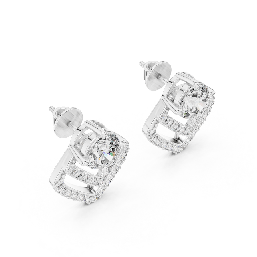 Amara 7 mm Diamond Earrings
