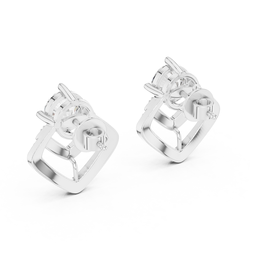 Amara 7 mm Diamond Earrings