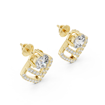Amara 7 mm Diamond Earrings