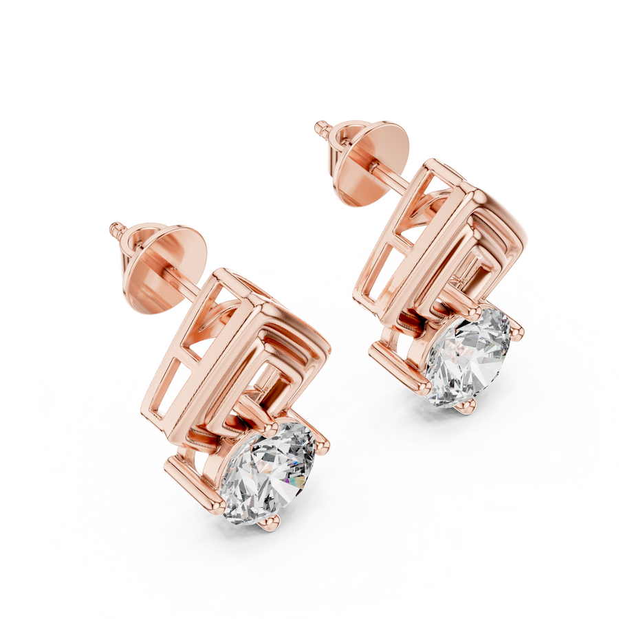 Lysandra 7 mm Diamond Earrings