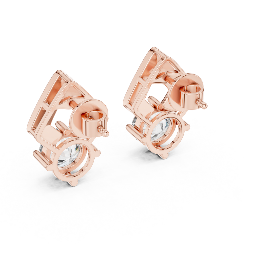 Lysandra 7 mm Diamond Earrings