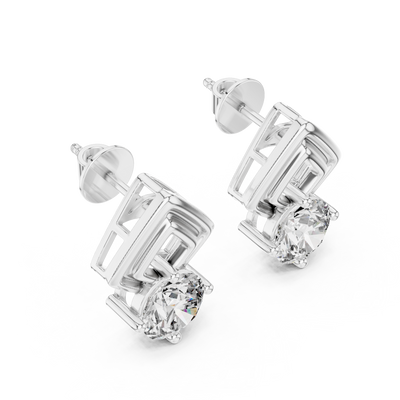 Lysandra 7 mm Diamond Earrings