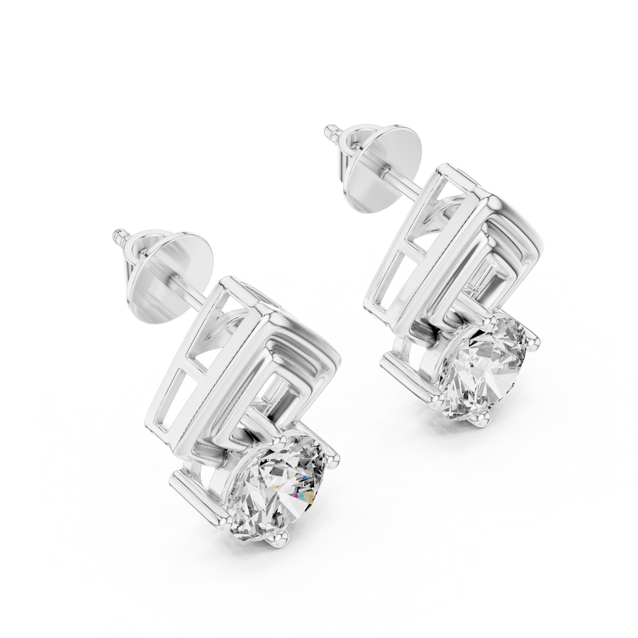 Lysandra 7 mm Diamond Earrings