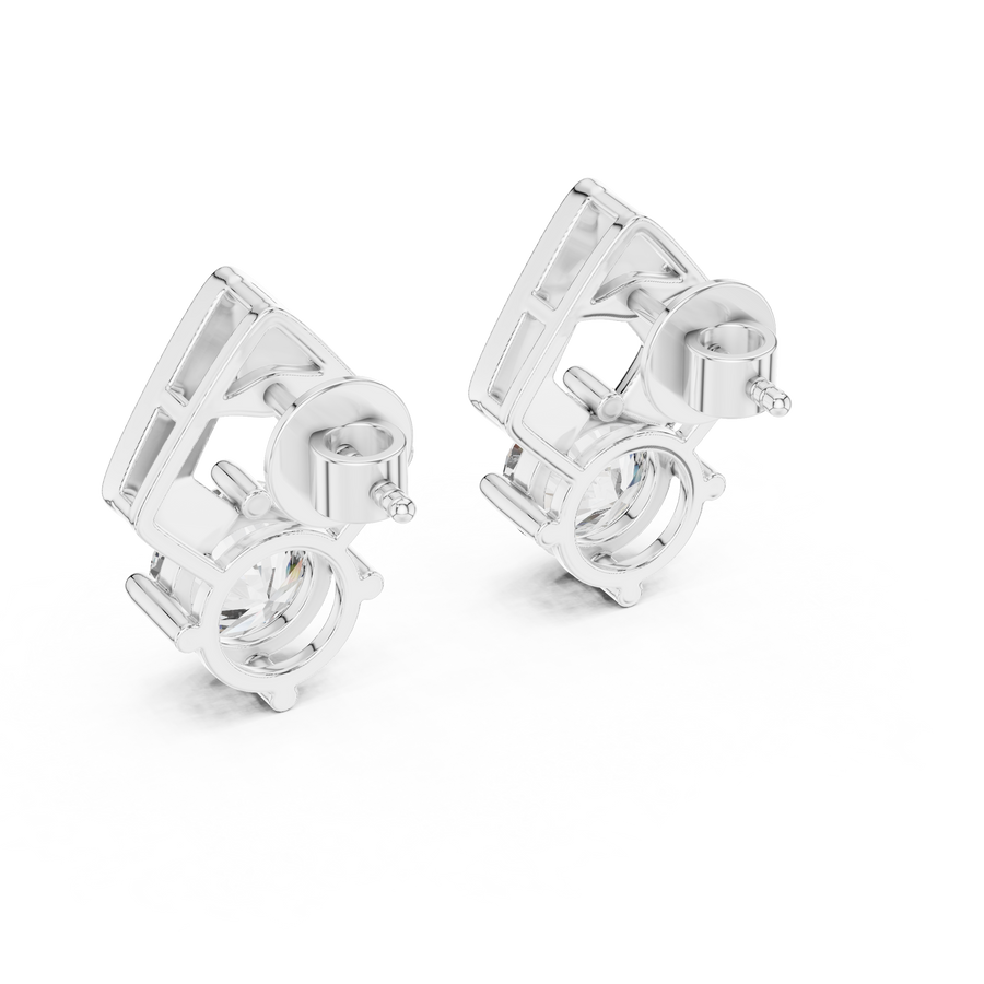 Lysandra 7 mm Diamond Earrings