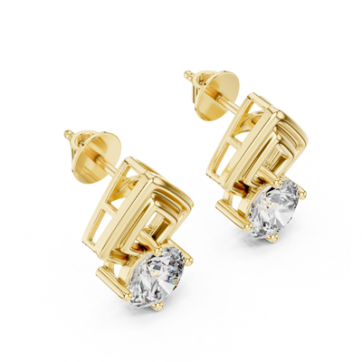 Lysandra 7 mm Diamond Earrings