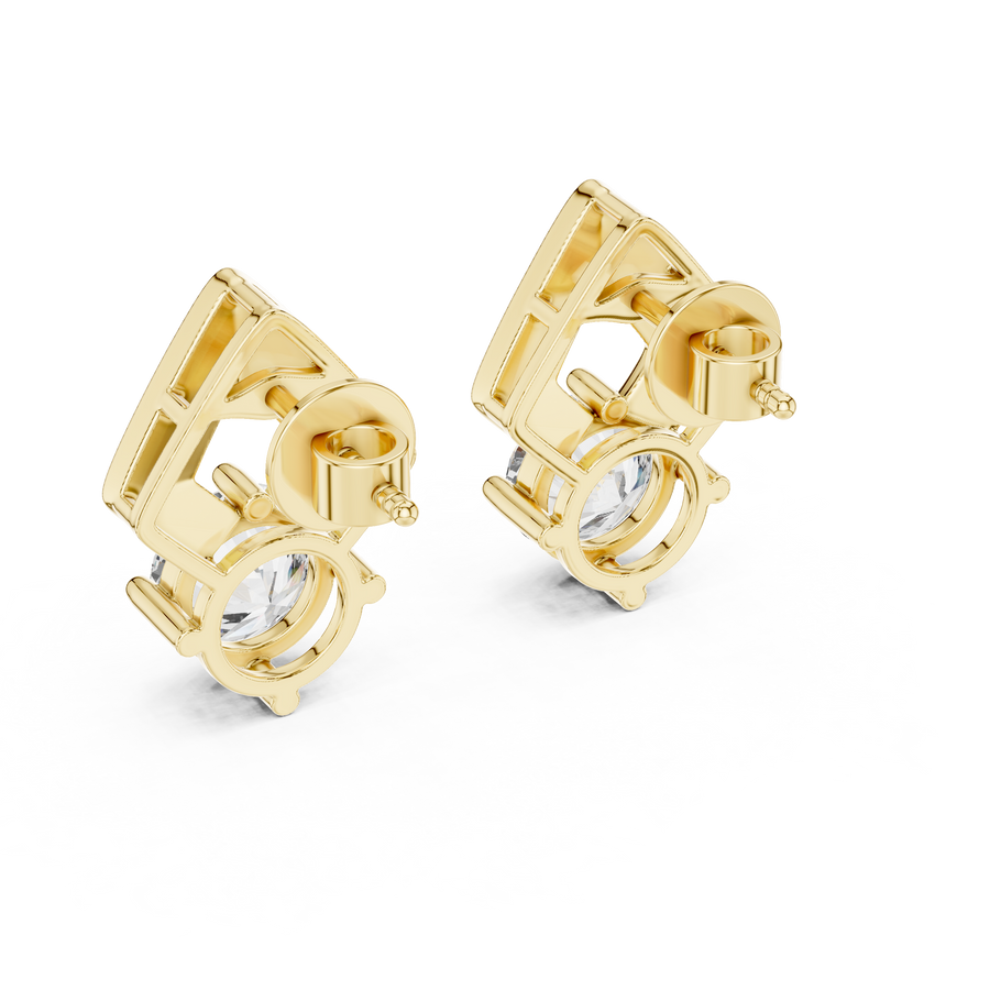 Lysandra 7 mm Diamond Earrings