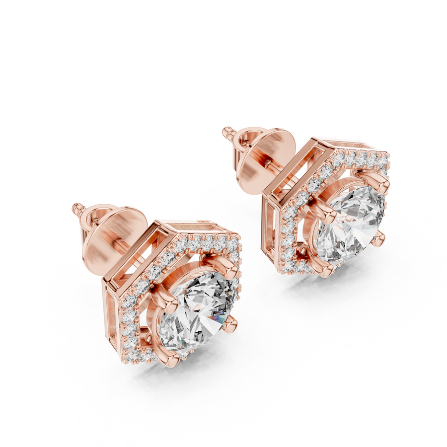Vivienne 7 mm Diamond Earrings
