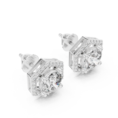Vivienne 7 mm Diamond Earrings