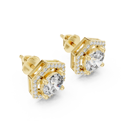 Vivienne 7 mm Diamond Earrings
