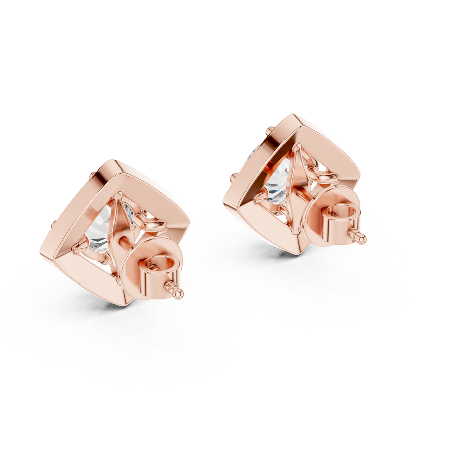 Adeline 7 mm Diamond Earrings
