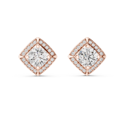 Adeline 7 mm Diamond Earrings