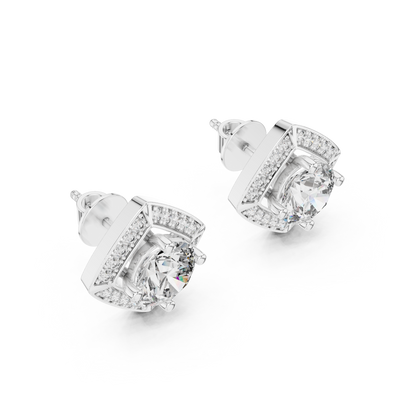 Adeline 7 mm Diamond Earrings
