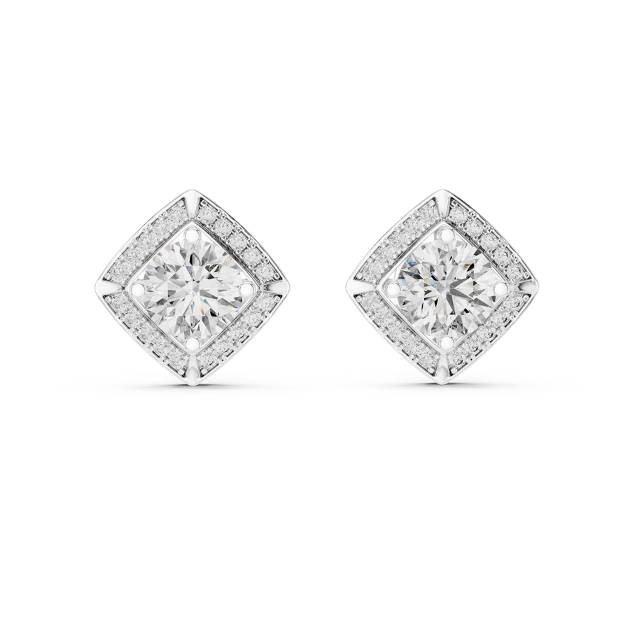Adeline 7 mm Diamond Earrings