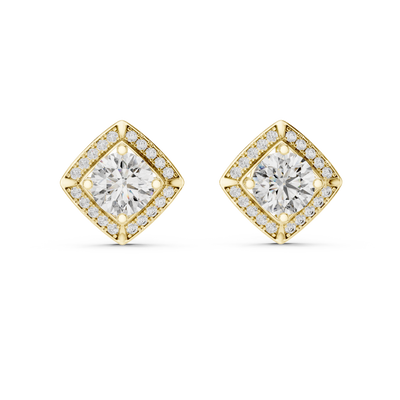 Adeline 7 mm Diamond Earrings