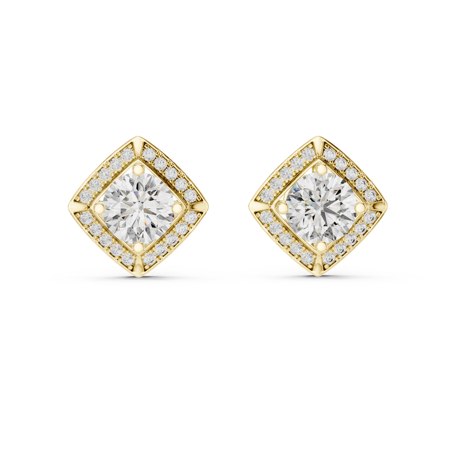 Adeline 7 mm Diamond Earrings