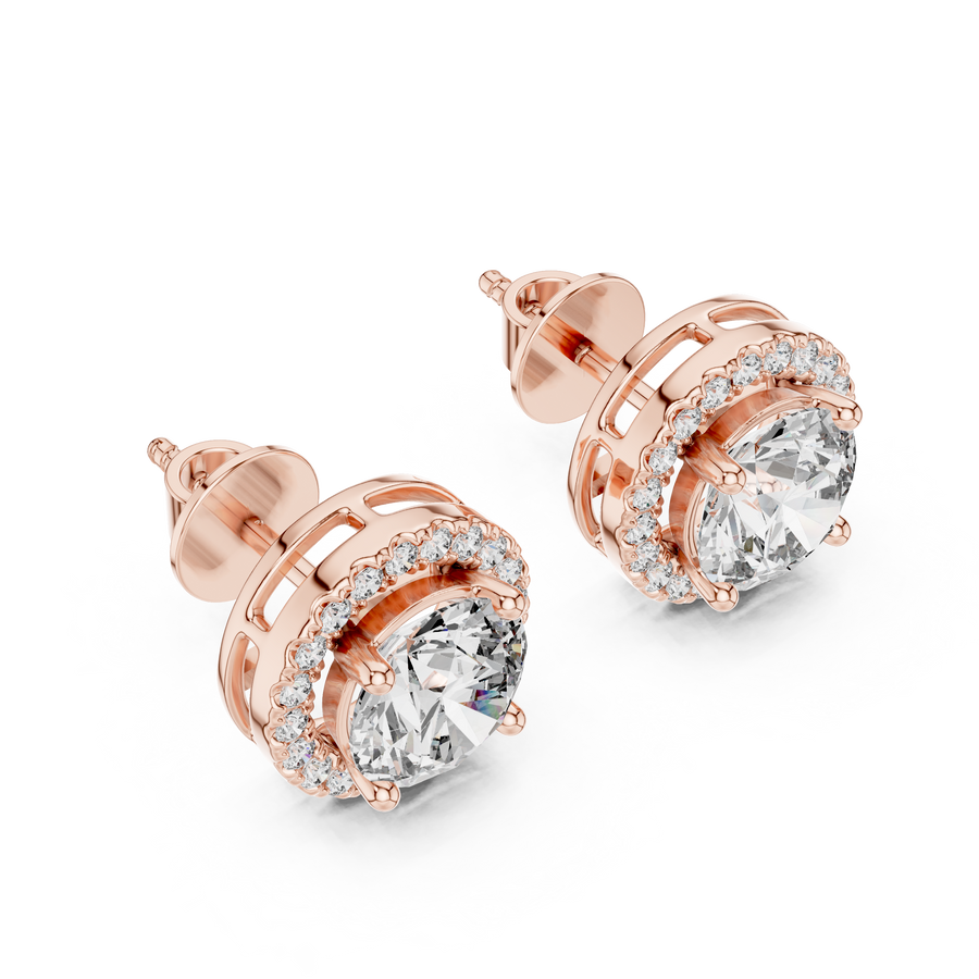 Camille 7 mm Diamond Earrings