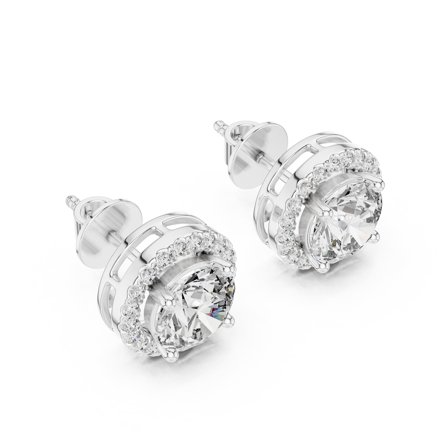 Camille 7 mm Diamond Earrings