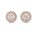 Liora 7.00 mm Diamond Halo Earrings