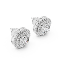 Liora 7.00 mm Diamond Halo Earrings
