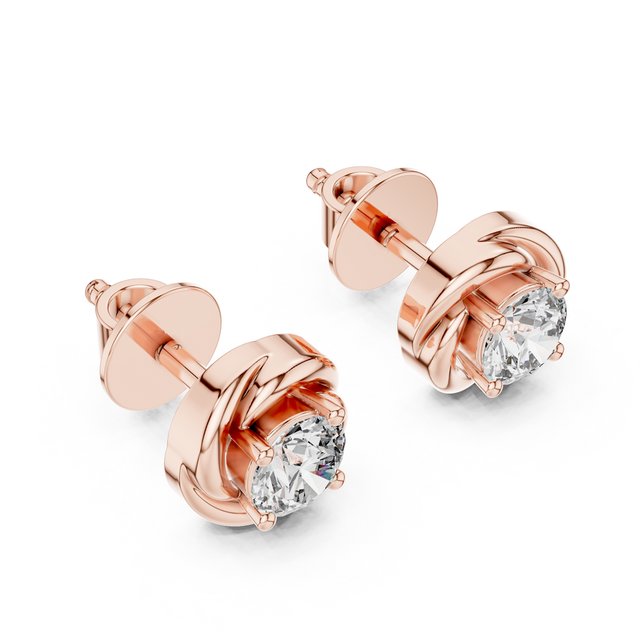 Solenne 3.8 mm Diamond Earrings