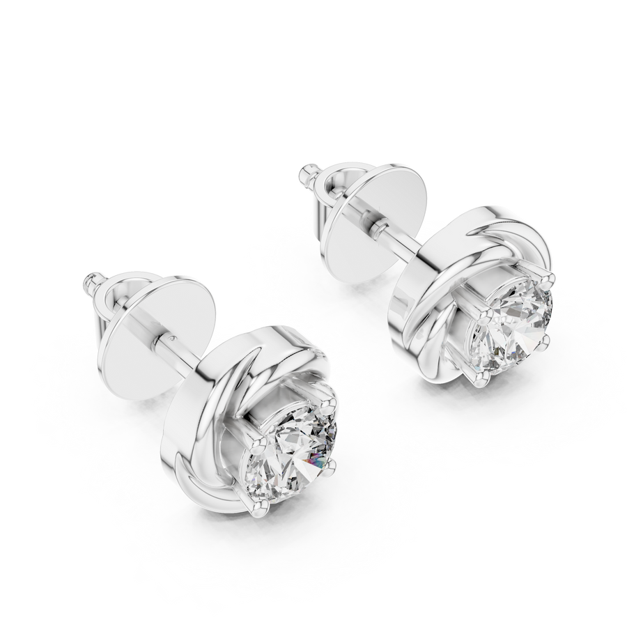 Solenne 3.8 mm Diamond Earrings
