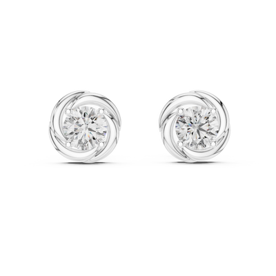 Solenne 3.8 mm Diamond Earrings