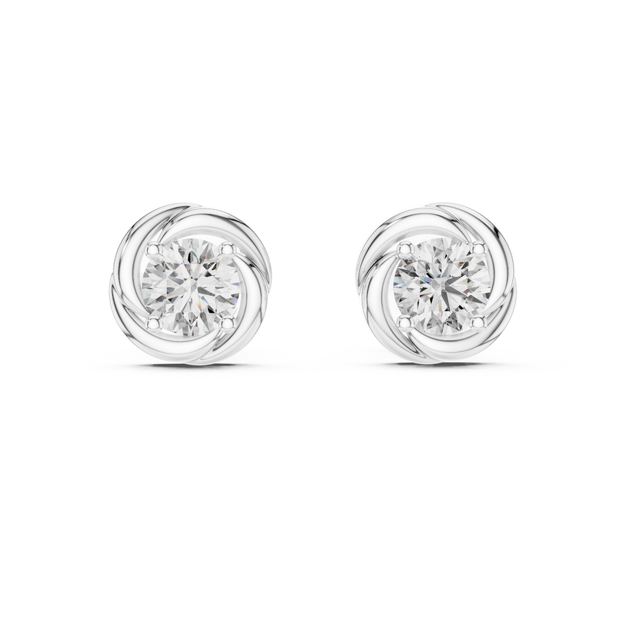 Solenne 3.8 mm Diamond Earrings