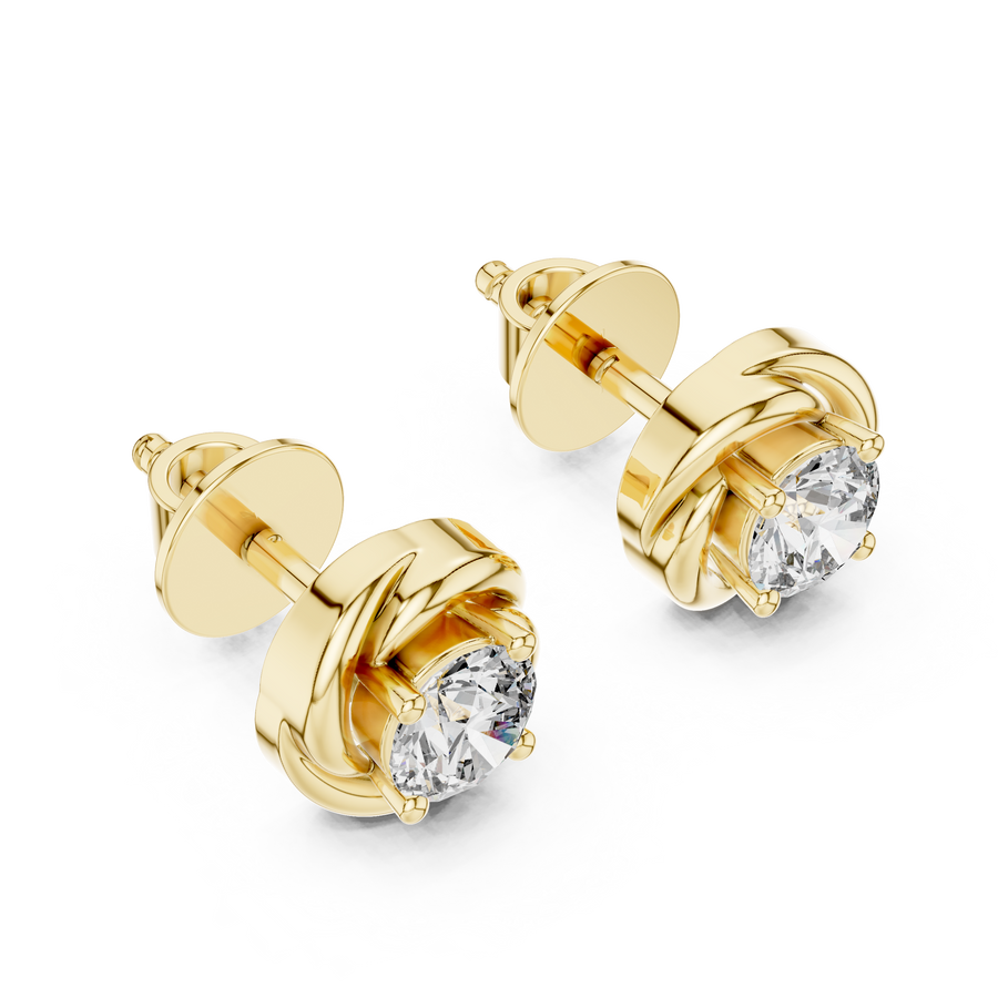 Solenne 3.8 mm Diamond Earrings