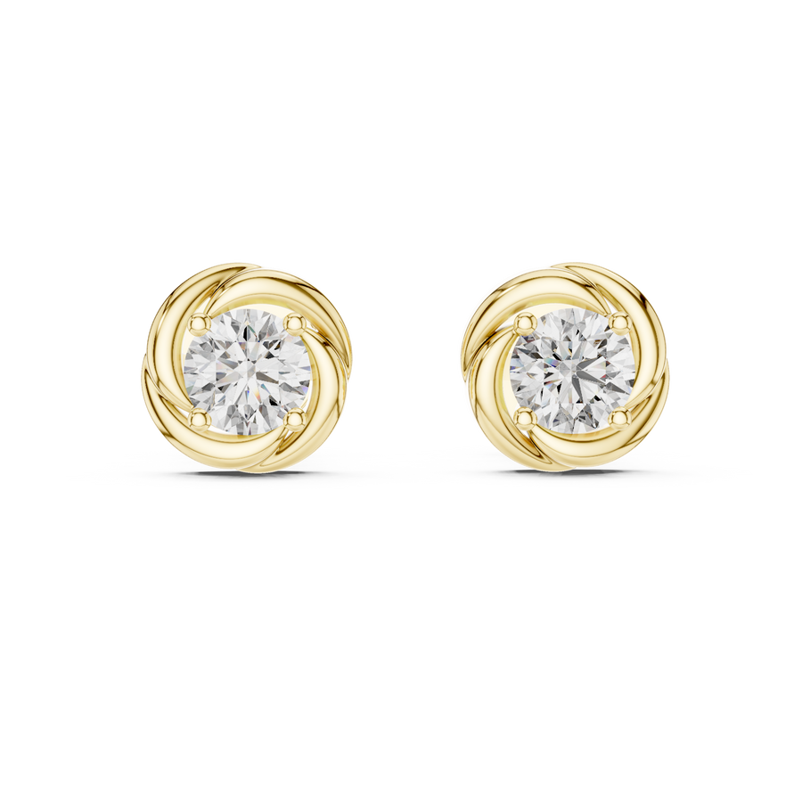 Solenne 3.8 mm Diamond Earrings